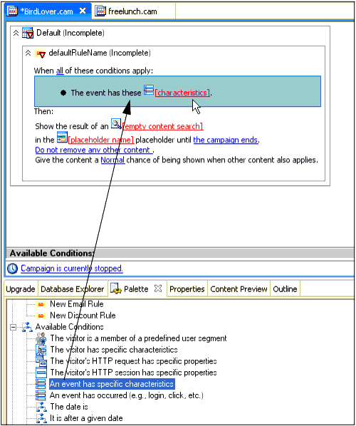Using an Event to Trigger a Campaign Scenario