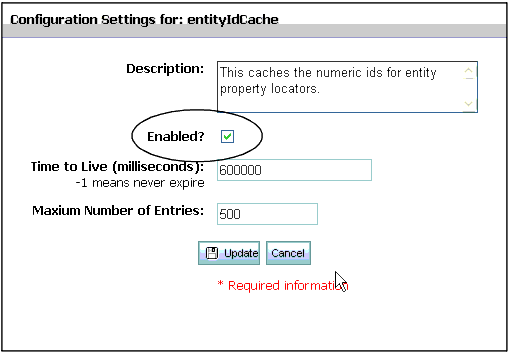 You Can Enable or Disable a Cache Setting