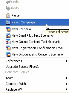 Right-Click in the Campaign Editor to Reset the Campaign