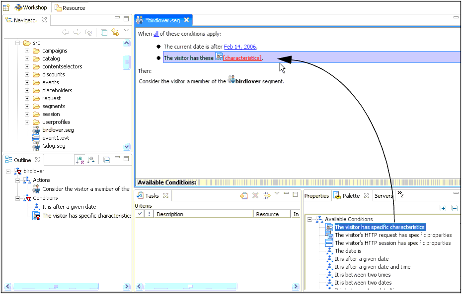 Add a Condition to the User Segment
