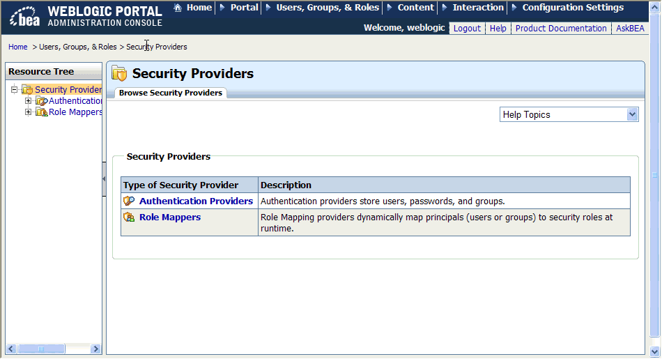 Security Providers
