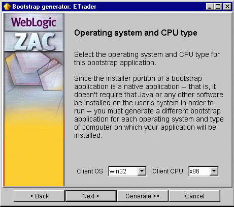 Setting OS details for the bootstrap