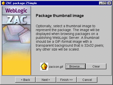 Supplying a thumbnail image