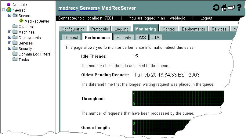 Viewing Runtime Metrics from the Administration Console