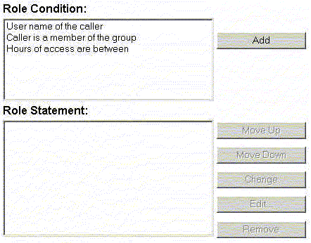 Role Editor Page