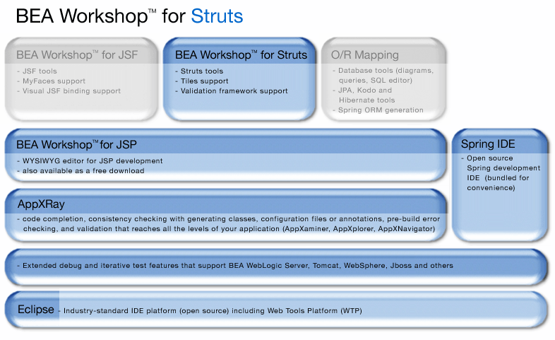 BEA Workshop for Struts