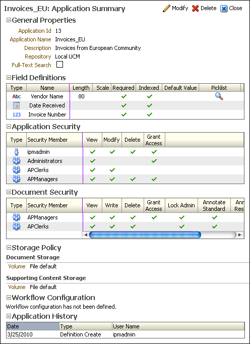 Application Summary Page Application Summary Page