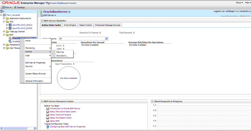 Startup and Shutdown of Oracle Business Activity Monitoring Startup and Shutdown of Oracle Business Activity Monitoring