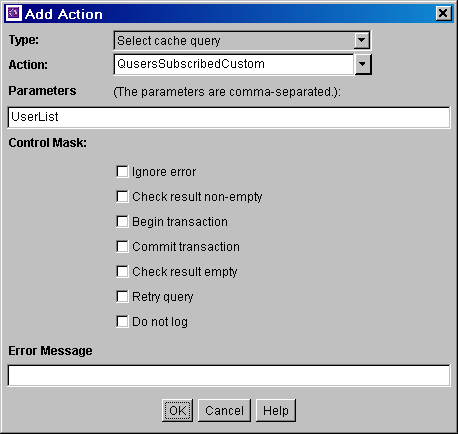 Surrounding text describes Add Action screen. Surrounding text describes Add Action screen.