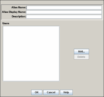 Surrounding text describes Add User Alias screen. Surrounding text describes Add User Alias screen.