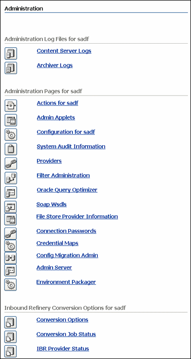 Surrounding text describes Administration page. Surrounding text describes Administration page.