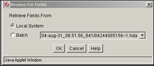 Surrounding text describes Browse for Fields screen. Surrounding text describes Browse for Fields screen.