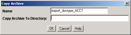 Surrounding text describes Copy Archive screen. Surrounding text describes Copy Archive screen.