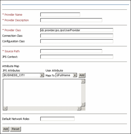 Surrounding text describes JpsUserProvider screen. Surrounding text describes JpsUserProvider screen.