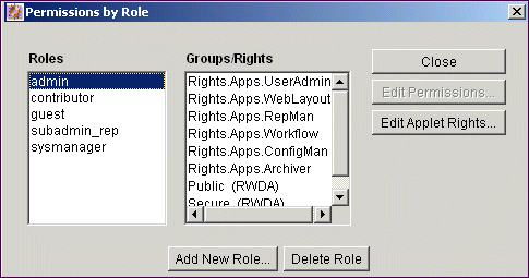 Surrounding text describes Permissions by Role screen. Surrounding text describes Permissions by Role screen.