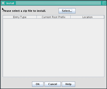 Surrounding text describes Install (component) screen. Surrounding text describes Install (component) screen.
