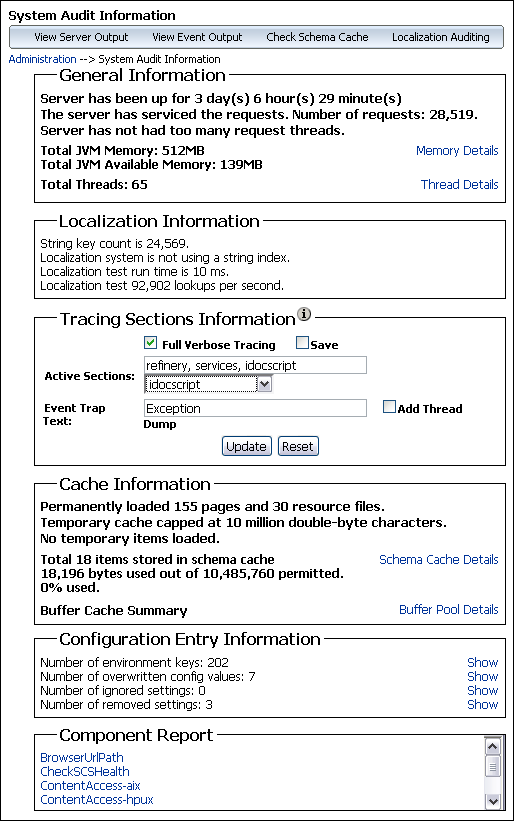Surrounding text describes system_audit_info_page.gif. Surrounding text describes system_audit_info_page.gif.