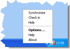 Icon in system tray Icon in system tray