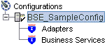 Sample BSE configuration node Sample BSE configuration node