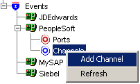 Add Channel in Application Explorer Add Channel in Application Explorer