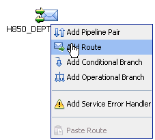 Edit Message Flow workspace Edit Message Flow workspace