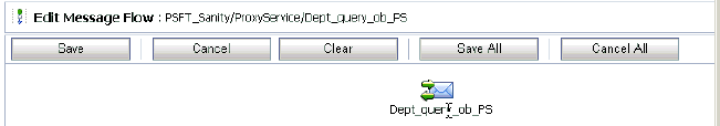Edit Message Flow workspace Edit Message Flow workspace