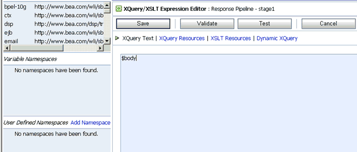XQuery/XSLT Expression Editor XQuery/XSLT Expression Editor