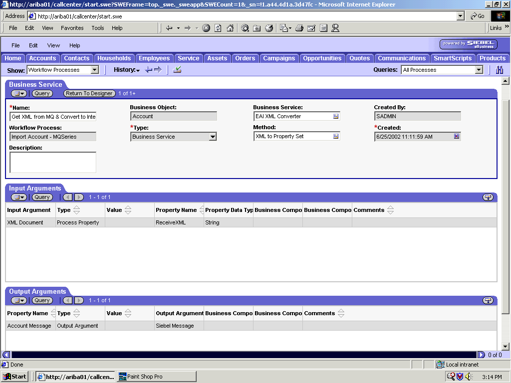 EAI XML Converter Business service. EAI XML Converter Business service.