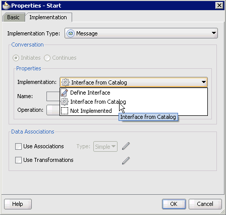 Properties - Start dialog Properties - Start dialog