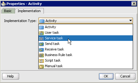 Implementation tab Implementation tab