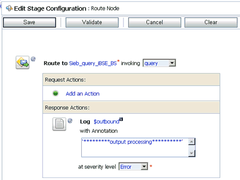 Edit Stage Configuration Edit Stage Configuration