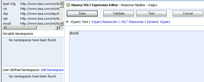 XQuery/XSLT Expression Editor XQuery/XSLT Expression Editor