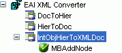 The Service node appears under the Business Service object The Service node appears under the Business Service object