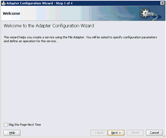 Adapter Configuration Wizard Adapter Configuration Wizard