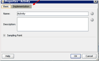 Properties - Activity dialog Properties - Activity dialog