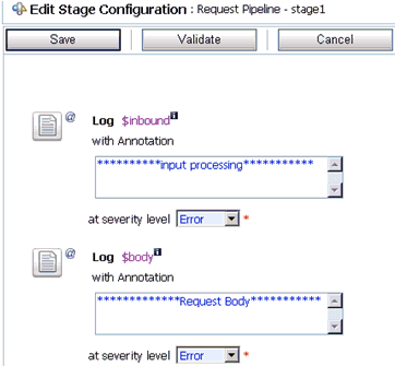 Edit Stage Configuration Edit Stage Configuration
