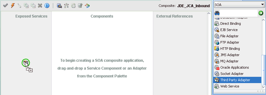 Exposed References pane Exposed References pane
