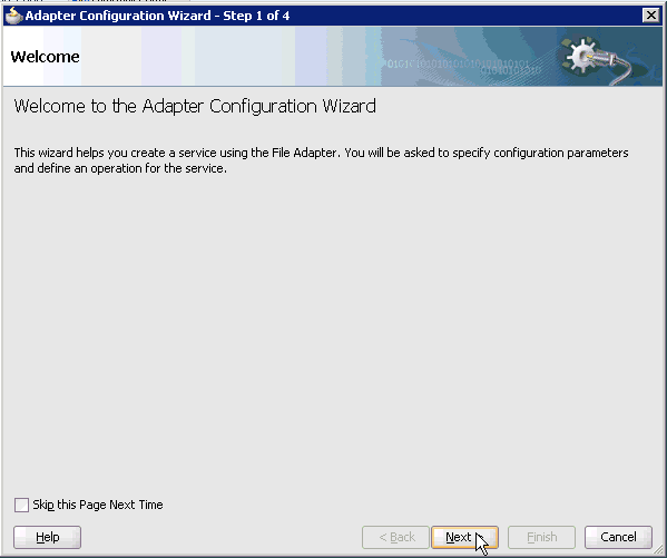 Adapter Configuration Wizard Adapter Configuration Wizard