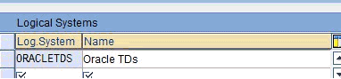 Logical System Entries window Logical System Entries window