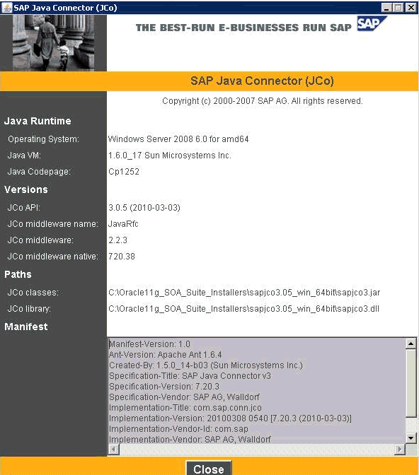 SAP Java Connector (JCo) SAP Java Connector (JCo)