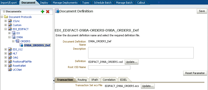 Importing guideline files in Oracle B2B Importing guideline files in Oracle B2B