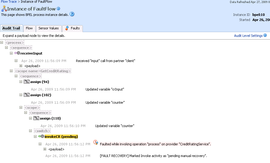 Description of bpel_comp_audittrail.gif follows Description of bpel_comp_audittrail.gif follows
