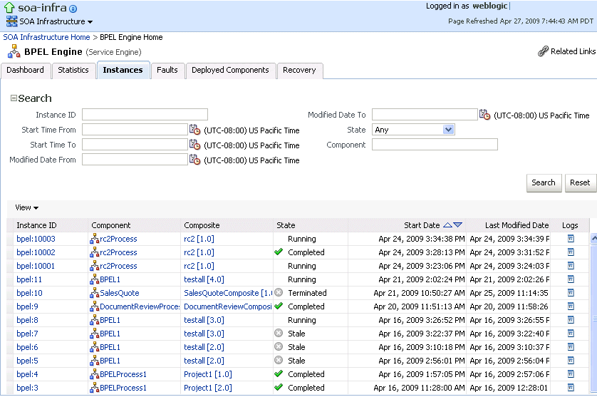 Description of bpel_instances.gif follows Description of bpel_instances.gif follows