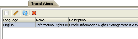 Domain translations tab Domain translations tab