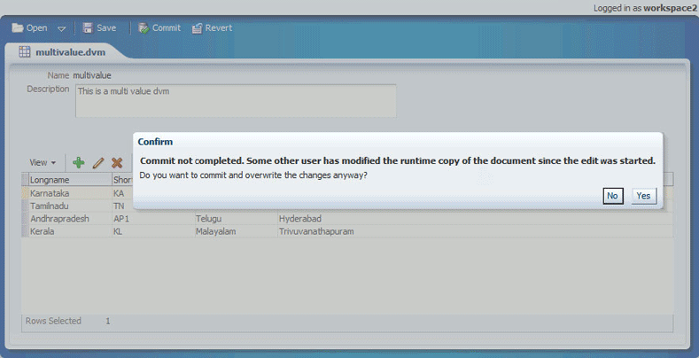 Confirm Dialog Box for Commit Operation for Concurrent Users Confirm Dialog Box for Commit Operation for Concurrent Users