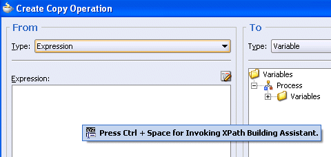 This image represents the create copy operation dialog. This image represents the create copy operation dialog.