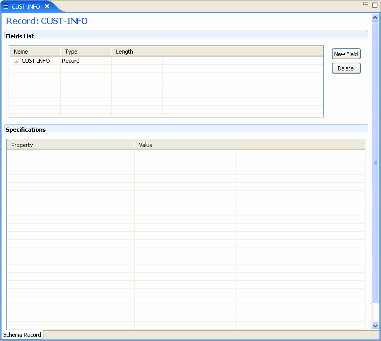 The adapter metadata Schema General tab The adapter metadata Schema General tab