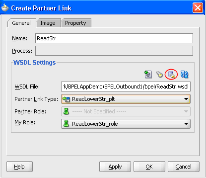 This image shows the Create Partner Link dialog box This image shows the Create Partner Link dialog box