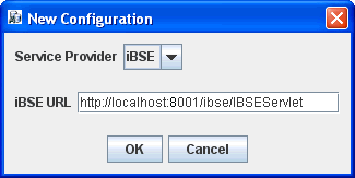 New Configuration dialog New Configuration dialog