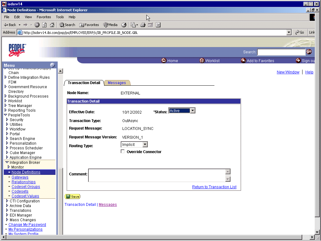 Transaction Detail tab Transaction Detail tab